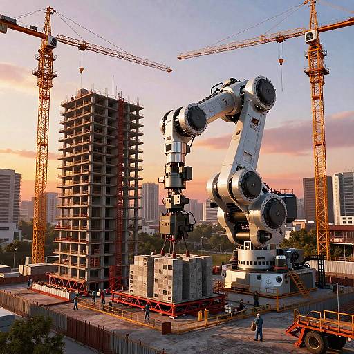 Robotic Skyscraper Assembly Machine