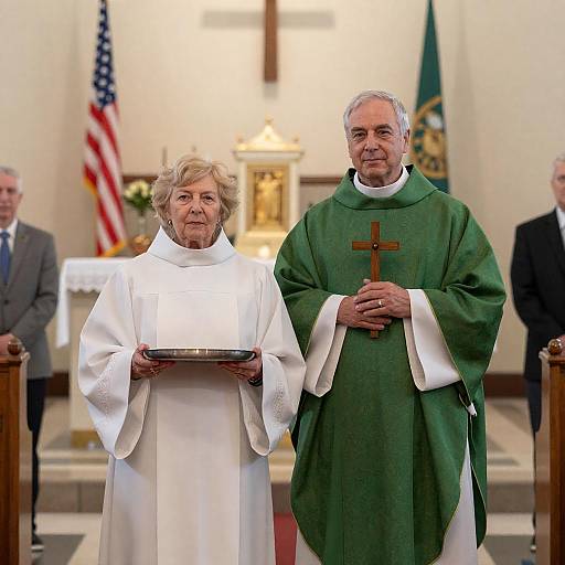 Captivating Church Scene with Clergy