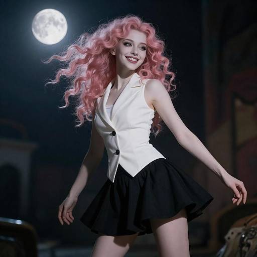 Moonlit Gothic Portrait of Creamy Mamy