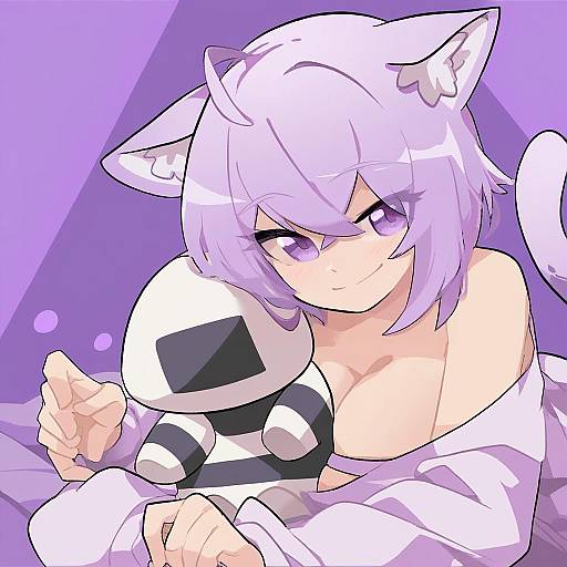 Illustration of Onigirya (nekomata okayu), hololive in the style of Gomipomi