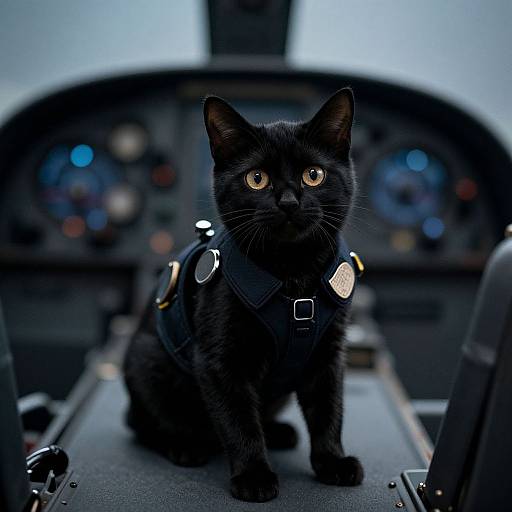 Cinematic Black Cat Pilot Costume