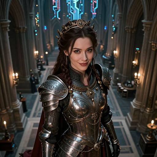 Ultrarealistic Female Time Traveler Portrait