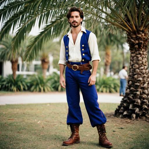 Man in Prince Eric Costume Outdoors