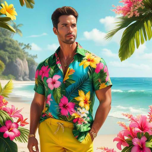 Tropical Beach Vibes: Stylish Summer Look