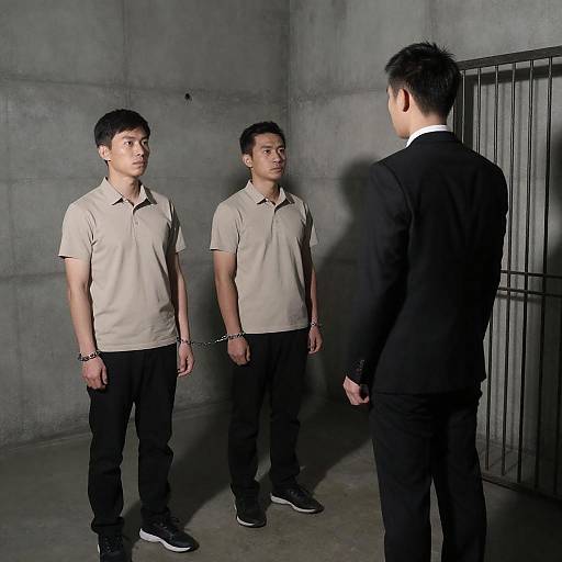 Shadowed Interrogation in Concrete Room