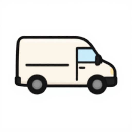 Cartoon Coffee Van Sticker London