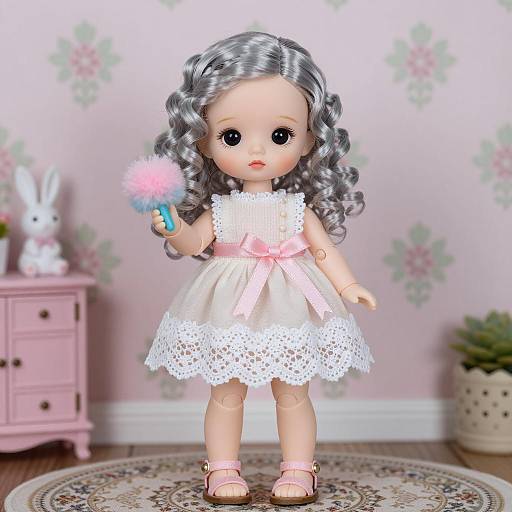 Charming Doll in a Whimsical Room
