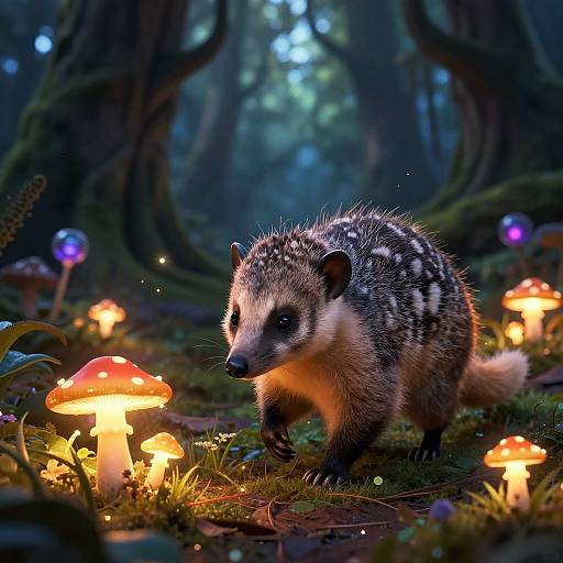 Mystical Bandicoot in Enchanted Forest