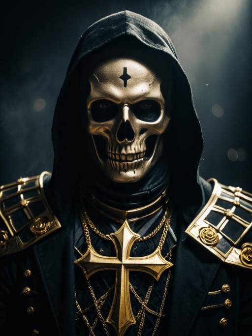 Realistic Man in Necro Macro Cosplay