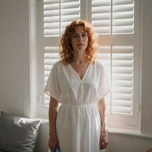 Radiant Portrait of a Middle-Aged Woman