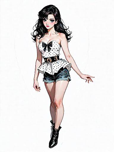 Retro-Inspired Fashion Portrait of a Girl