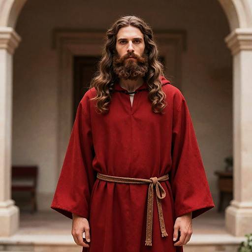 Nativity Wise Man in Red Robe