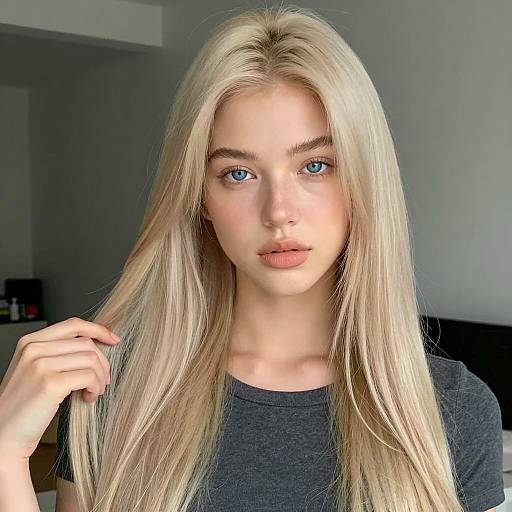 Stunning Portrait of a Young Blonde Woman