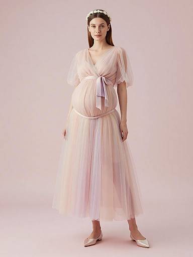 Dreamy Fairy Maternity Fashion Portrait