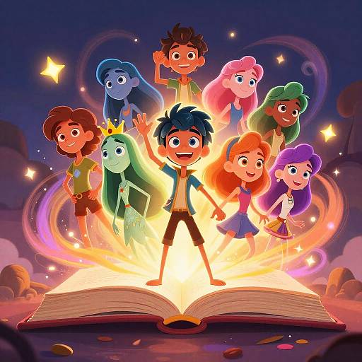 Vibrant Fantasy Character Drawing Generator