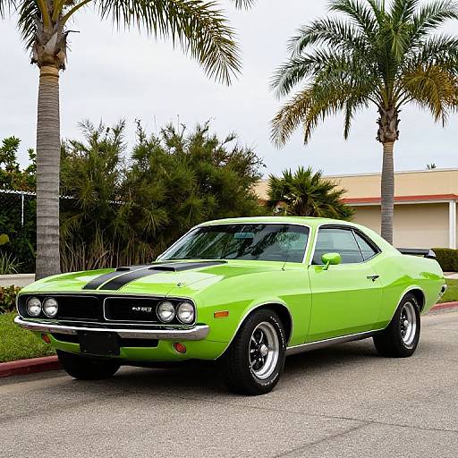 Vibrant 1970 Plymouth 'Cuda Muscle Car