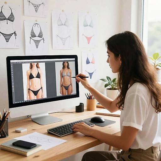 Stylized Bikini Designer Workshop Scene