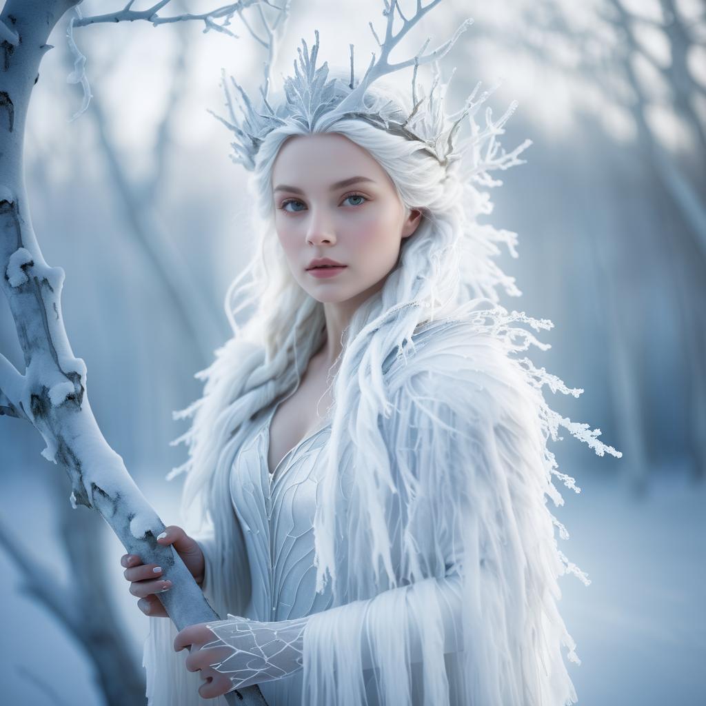 Ethereal Ice Queen Portrait Photography