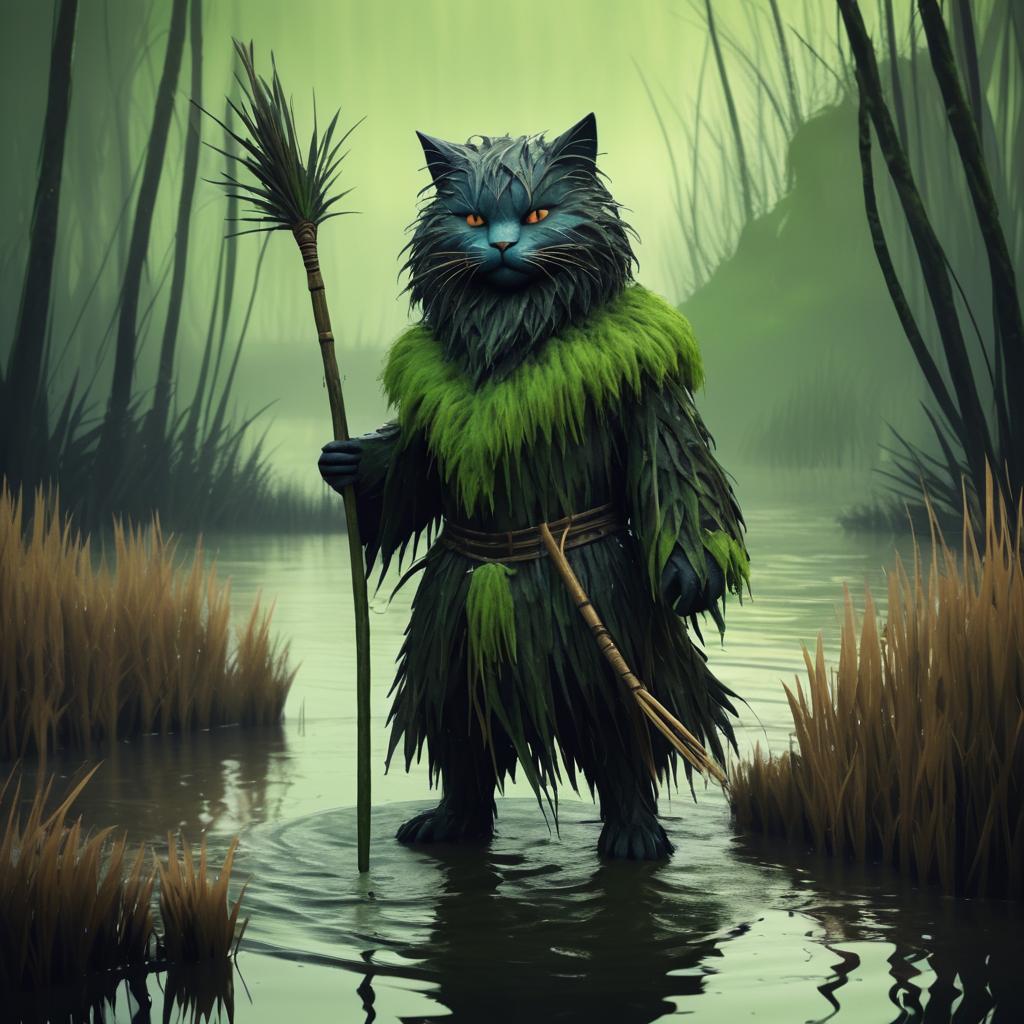 Surreal River Creature Concept Art