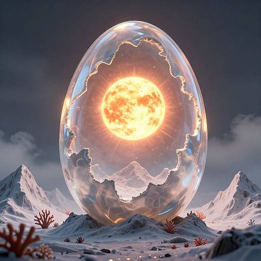 Surreal 3D Alien Landscape