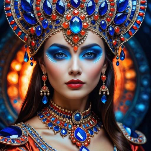 Regal Fantasy Portrait of a Mystical Woman