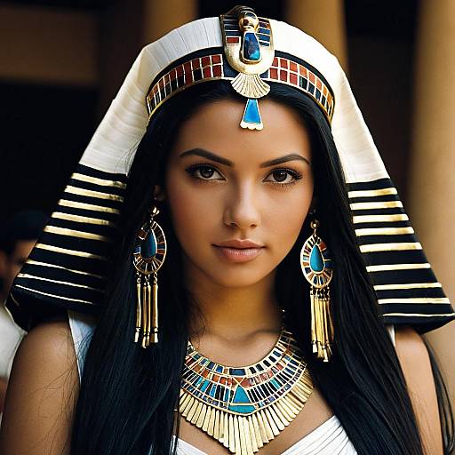 Woman in Egyptian Costume with Headdress