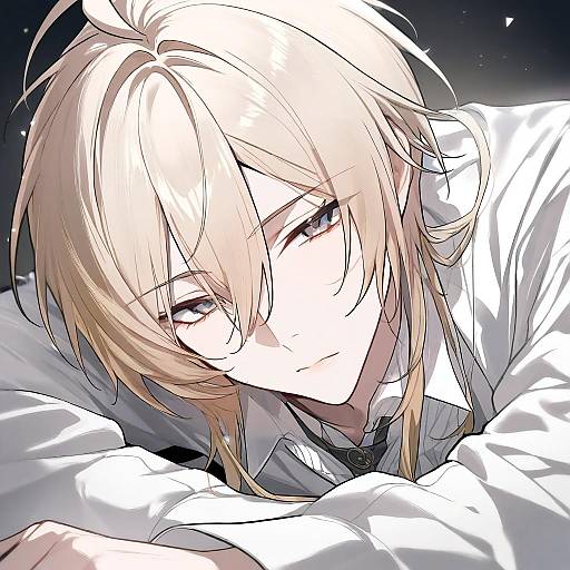 Illustration of Alkaid mcgrath, lovebrush chronicles in the style of Mitsudoue