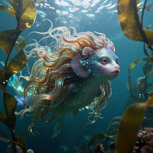 Ethereal Underwater Mythical Portrait
