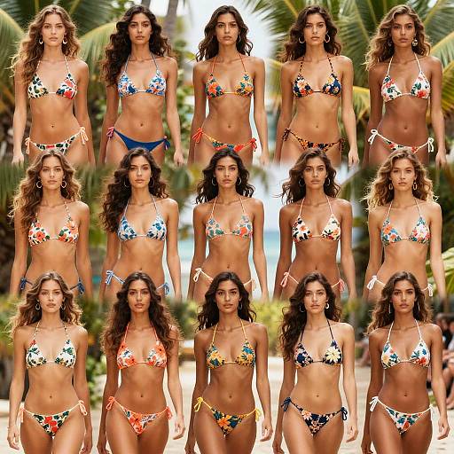 Tropical Bikini Fashion Editorial Shoot