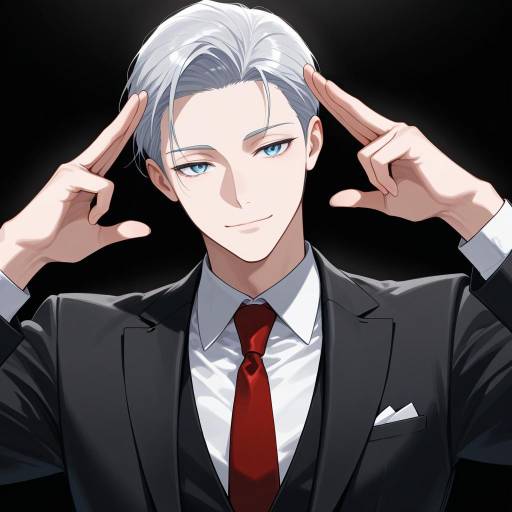 Elegant Senior in Formal Attire Elegant Senior in Formal Attire