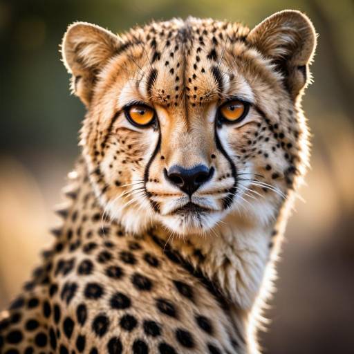 Close-up Portrait of a Cheetah