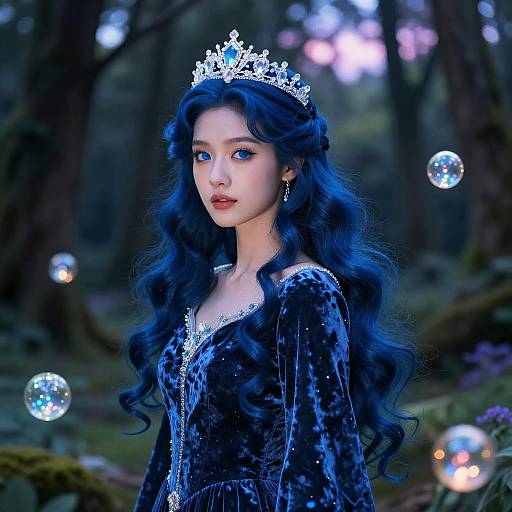 Ethereal Princess in Enchanted Forest