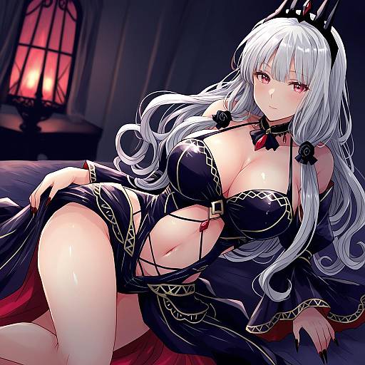 Illustration of Carmilla (fate), fate (series) in the style of Hirune (konekonelkk)