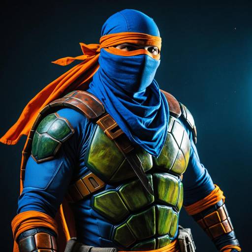Cosplayer as Blue Bandana Ninja Turtle Leonardo