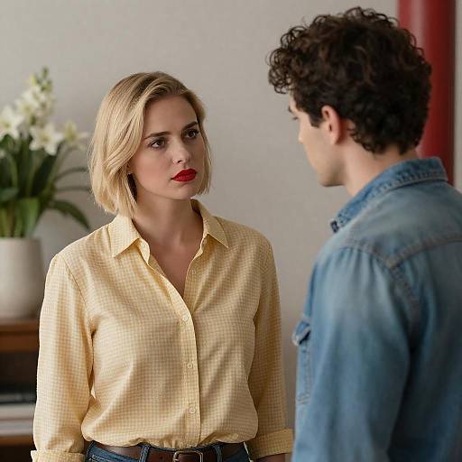 Engaged Conversation Between Two Individuals