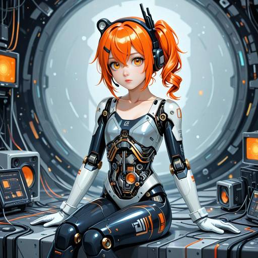 Android Girl with Celestial Vibes