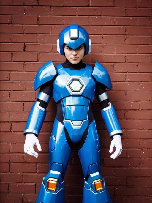 Realistic Mega Man Composite Cosplay Photo