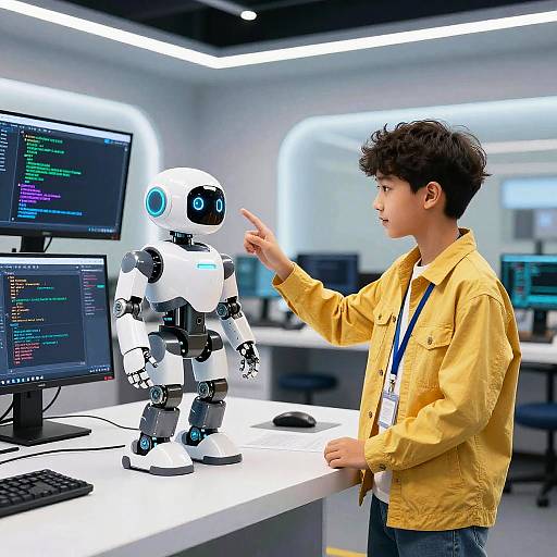 Young Inventor Reveals Robot Assistant