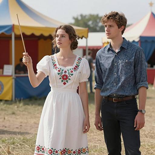 A Day at the Carnival: A Couple's Portrait