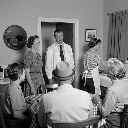 Vintage Mid-20th Century Kitchen Scene