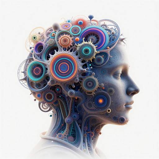 Organic Digital Fusion AI Art