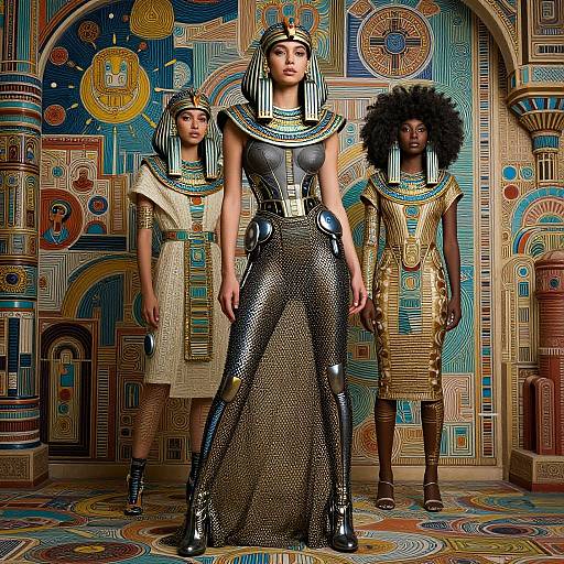 Afrofuturistic Cyberpunk Fashion Portrait