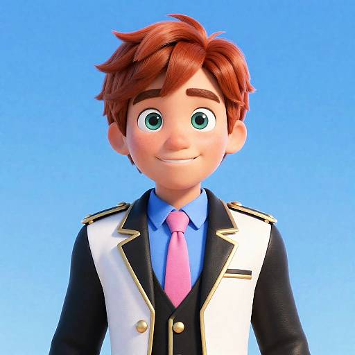 Vibrant Animated Character Portrait