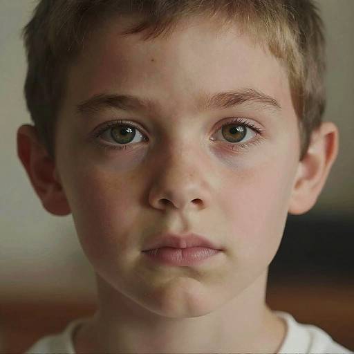 Realistic Green or Hazel Eyes Portrait