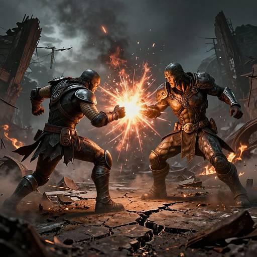 Apocalyptic Wasteland Duel Scene