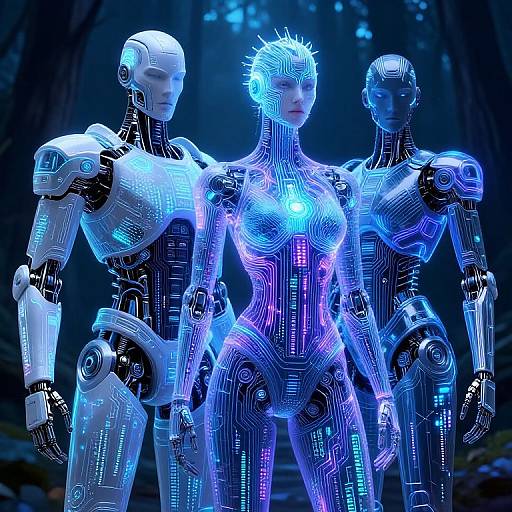 Ethereal Cybernetic Fantasy Characters