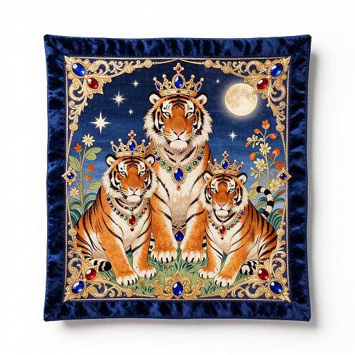 Ornate Noble Tiger Family Sticker