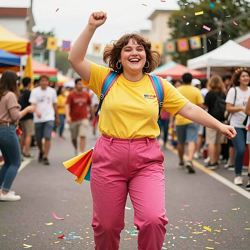 Joyful Dance at Vibrant Street Festival