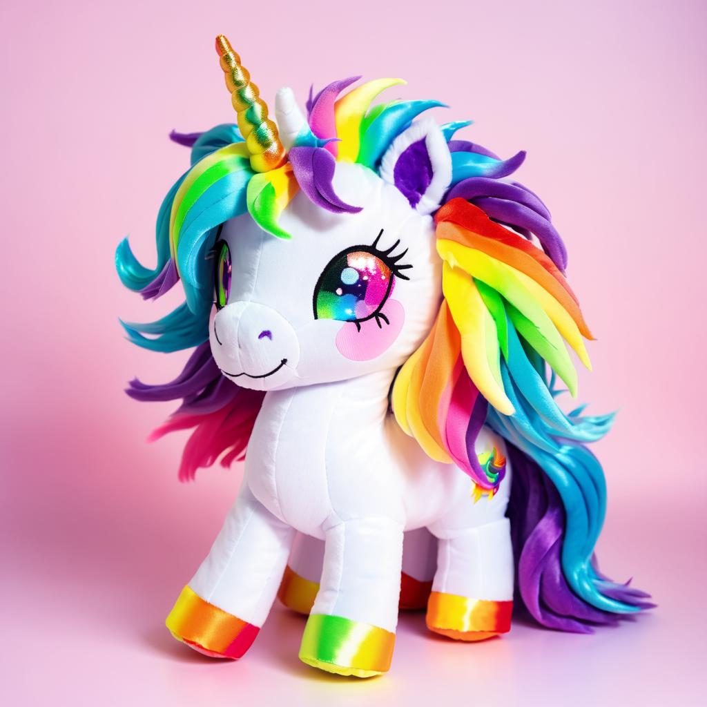 Whimsical Anime Unicorn Plush Toy