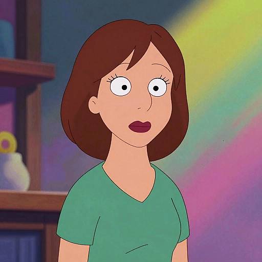 Surreal Neon Abstract Lois Nose